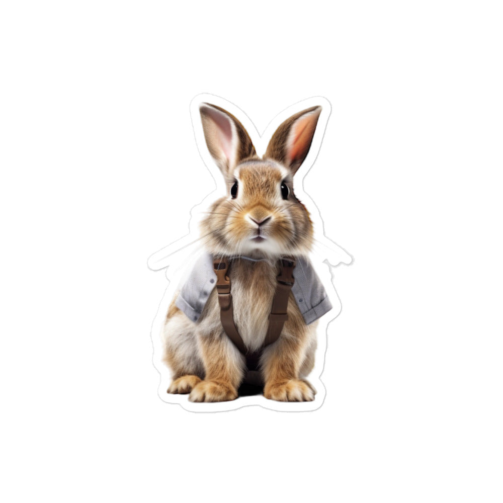Lionhead Contractor Bunny Sticker - Stickerfy.ai
