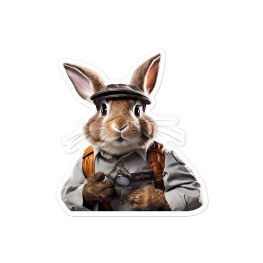 Mini Rex Transit Operator Bunny Sticker - Stickerfy.ai