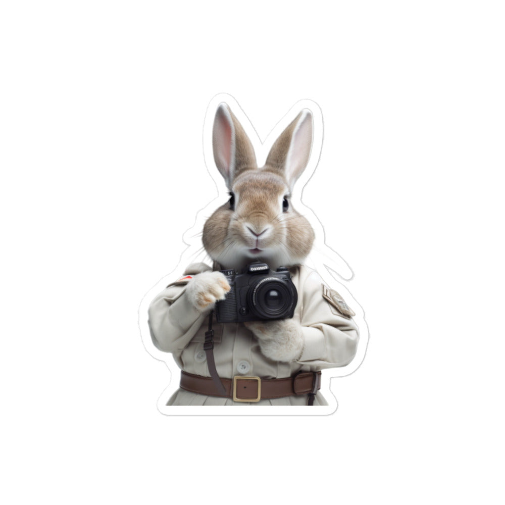 Mini Rex Security Officer Bunny Sticker - Stickerfy.ai