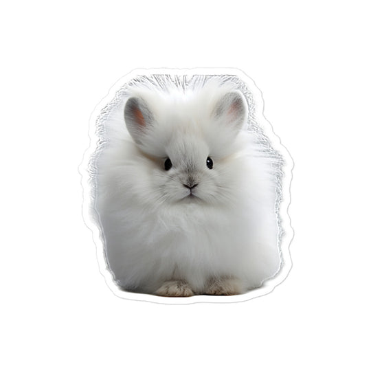 Jersey Wooly Bunny Sticker - Stickerfy.ai