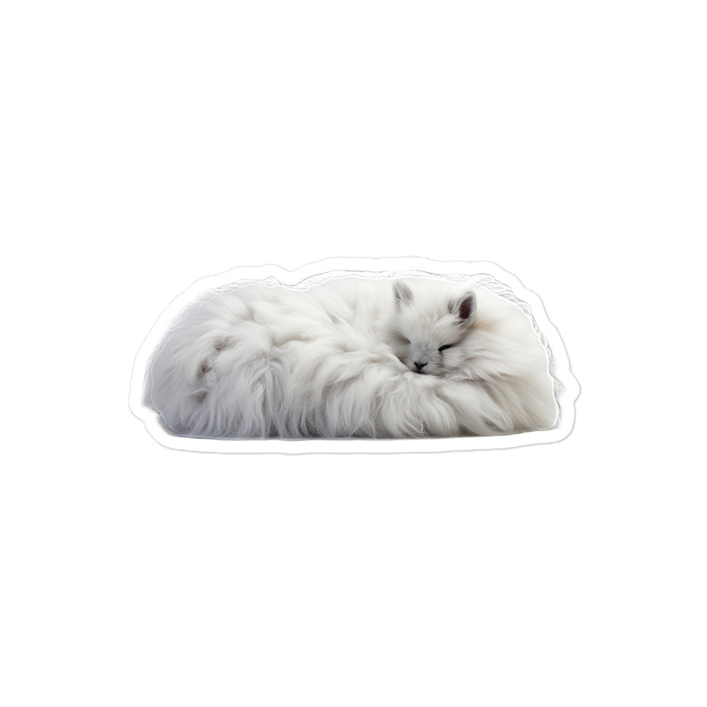 Jersey Wooly Bunny Sticker - Stickerfy.ai