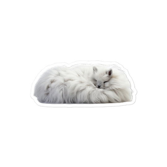 Jersey Wooly Bunny Sticker - Stickerfy.ai