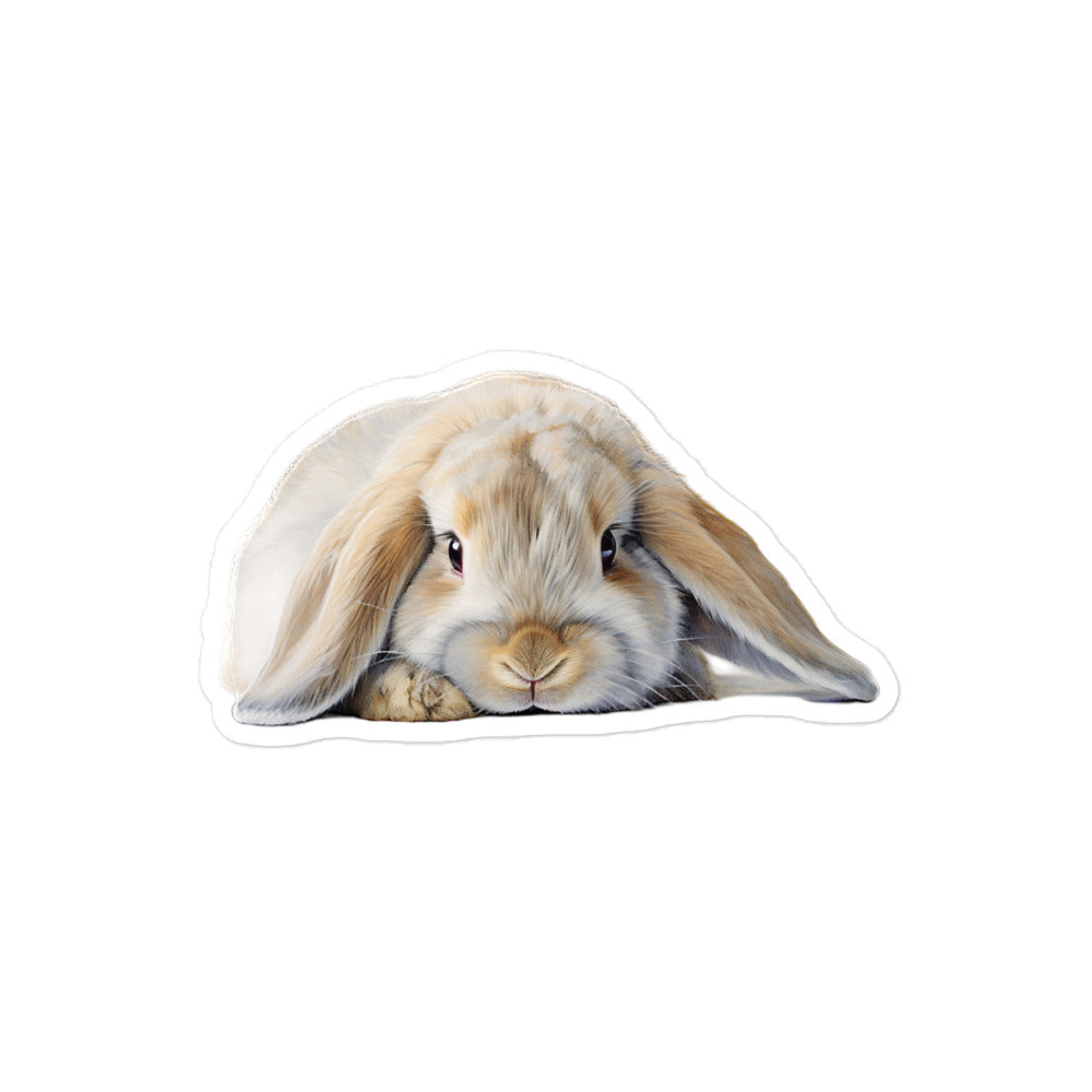 English Lop Bunny Sticker - Stickerfy.ai