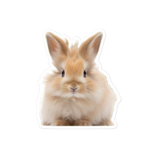 Lionhead Bunny Sticker - Stickerfy.ai