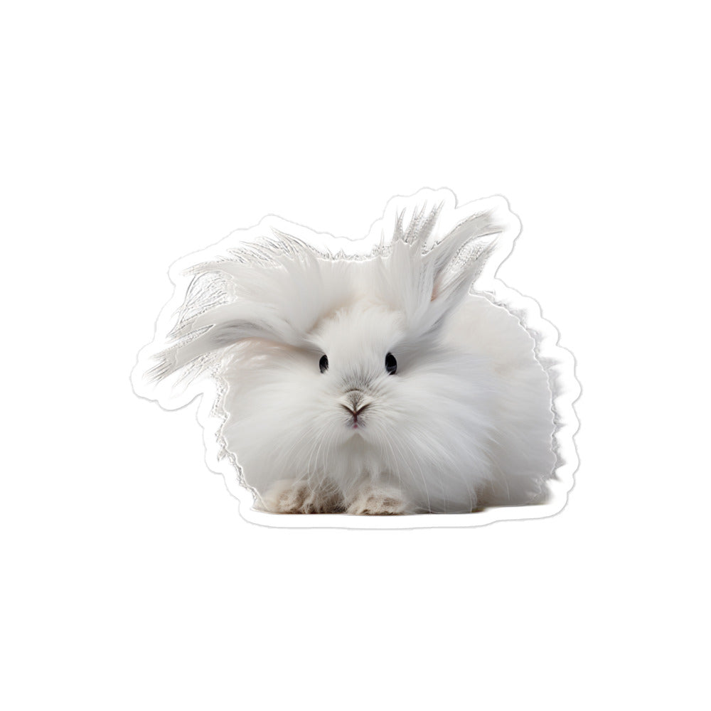 Jersey Wooly Bunny Sticker - Stickerfy.ai