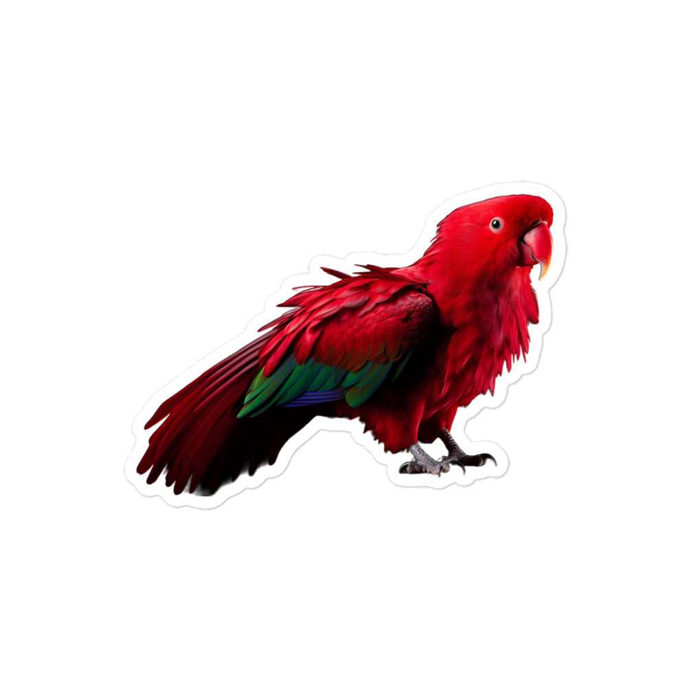 Eclectus Parrot Sticker - Stickerfy.ai
