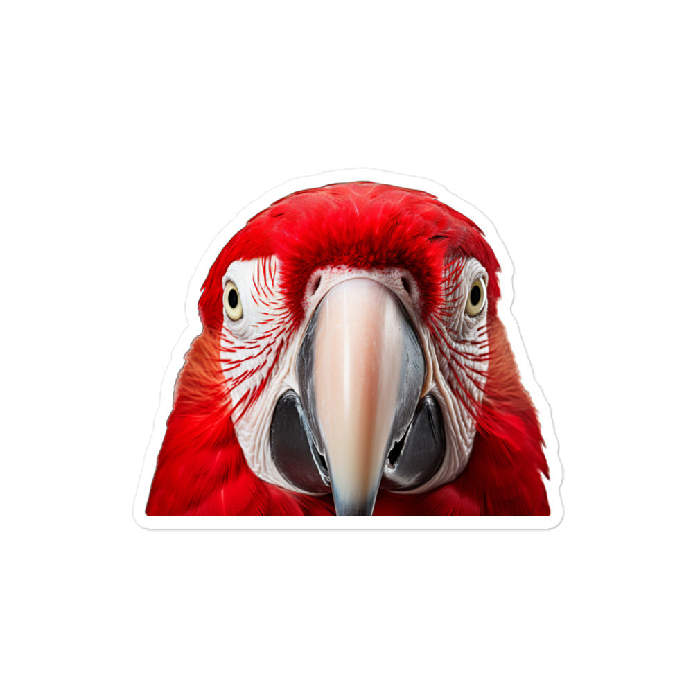 Scarlet Macaw Sticker - Stickerfy.ai
