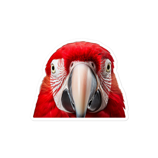 Scarlet Macaw Sticker - Stickerfy.ai
