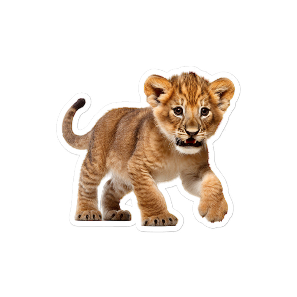 African Lion Sticker - Stickerfy.ai