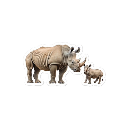 White Rhinoceros Sticker