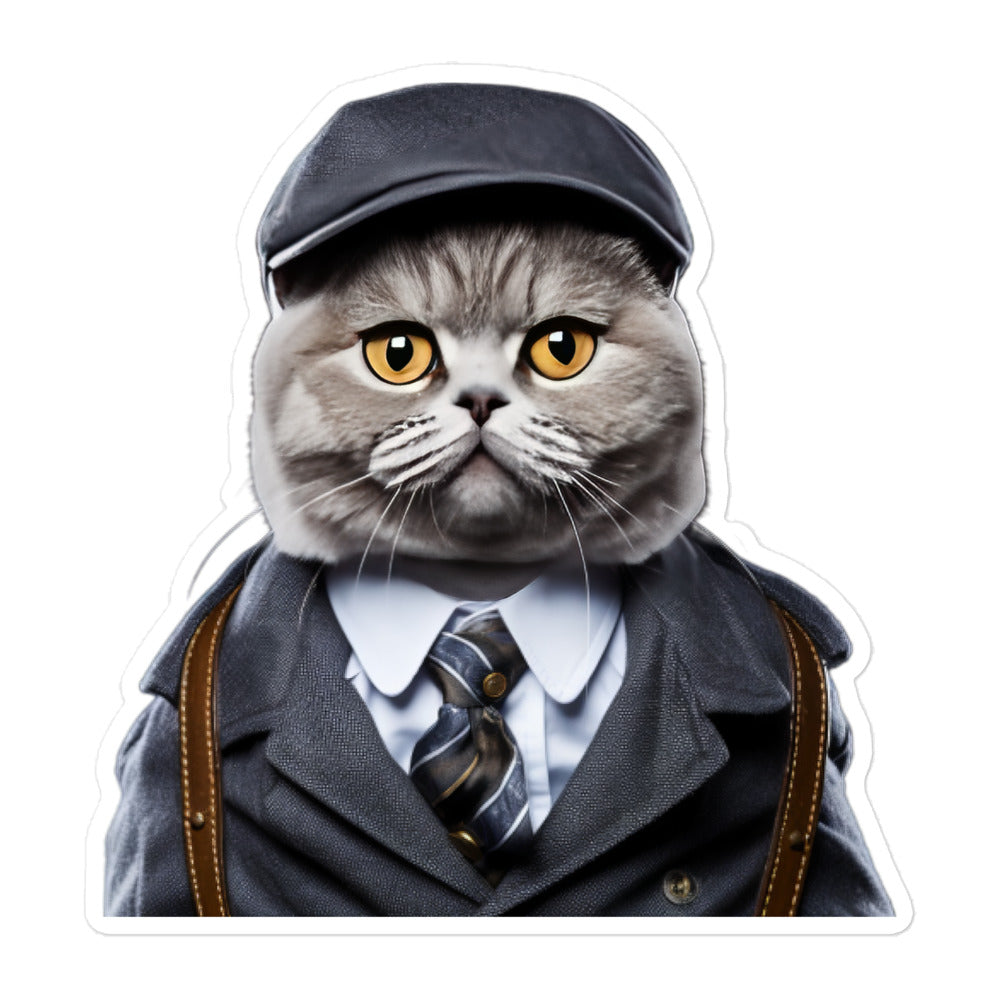 British Shorthair Transit Operator Sticker - Stickerfy.ai