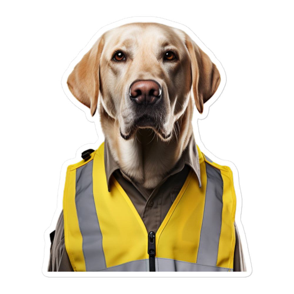 Labrador Retriever Transit Operator Sticker - Stickerfy.ai