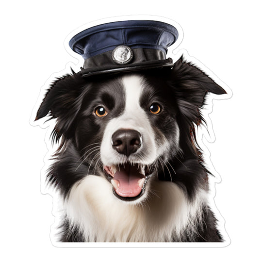 Border Collie Transit Operator Sticker - Stickerfy.ai