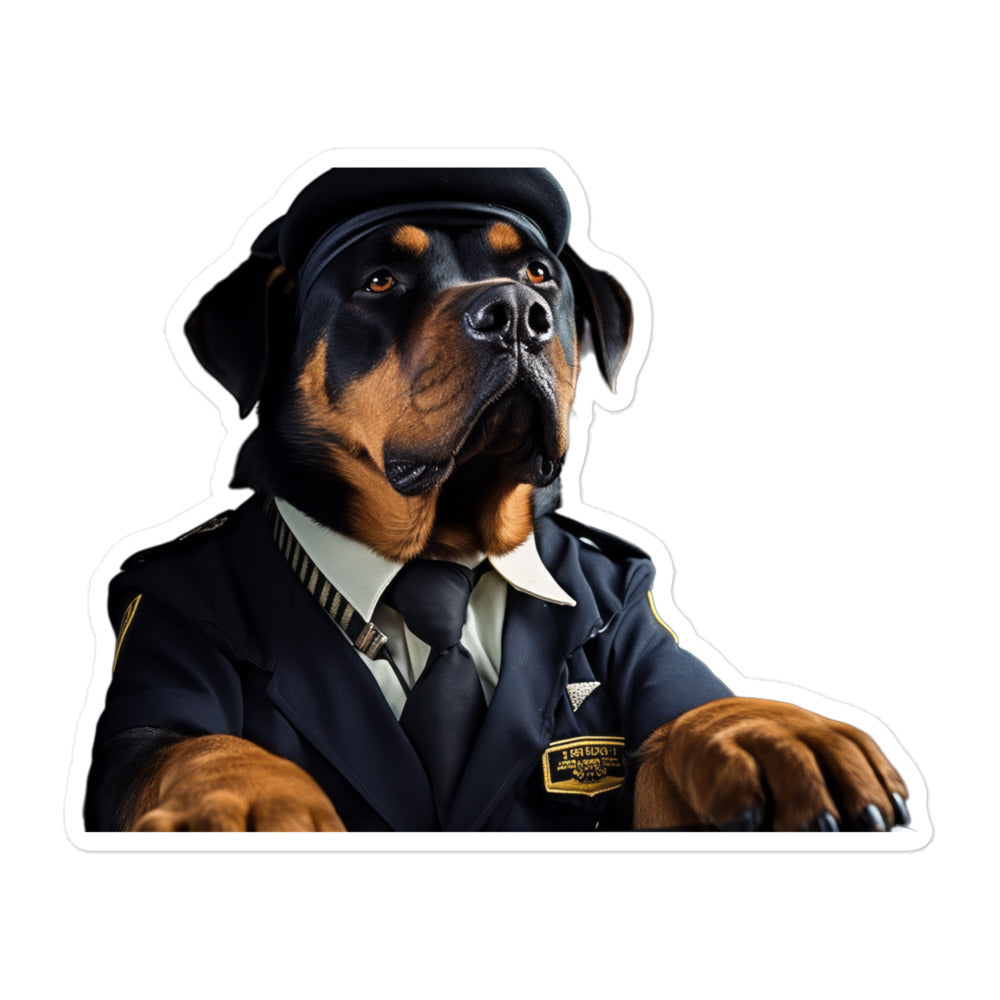 Rottweiler Transit Operator Sticker - Stickerfy.ai