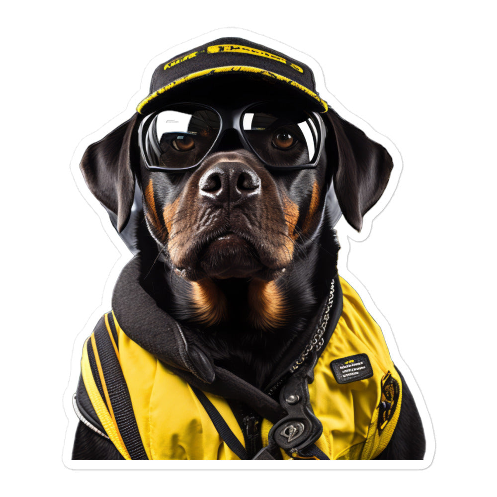 Rottweiler Transit Operator Sticker - Stickerfy.ai