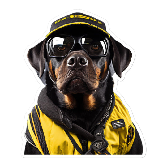 Rottweiler Transit Operator Sticker - Stickerfy.ai