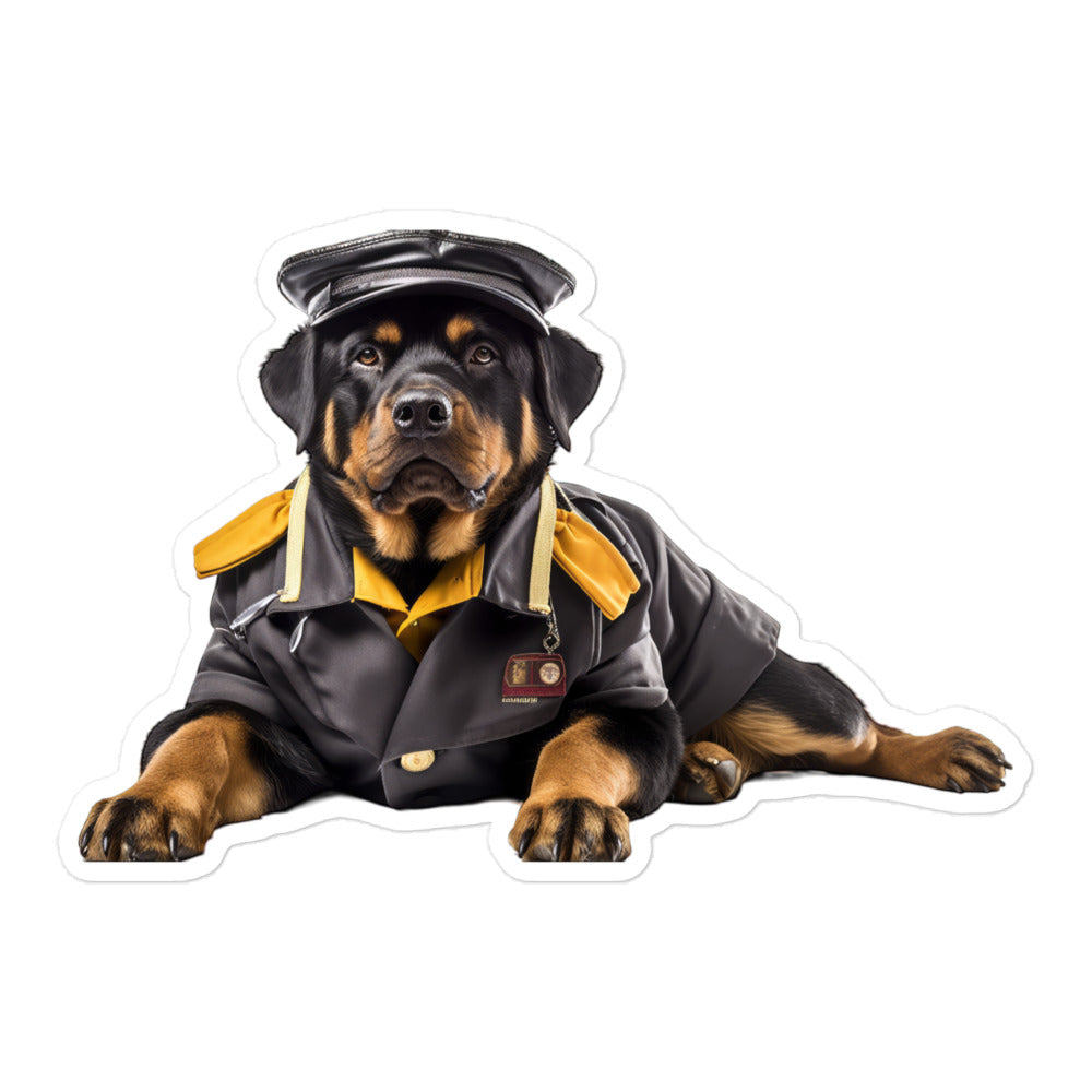 Rottweiler Transit Operator Sticker - Stickerfy.ai