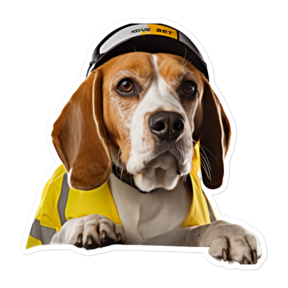 Beagle Transit Operator Sticker - Stickerfy.ai