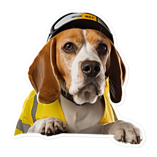 Beagle Transit Operator Sticker - Stickerfy.ai