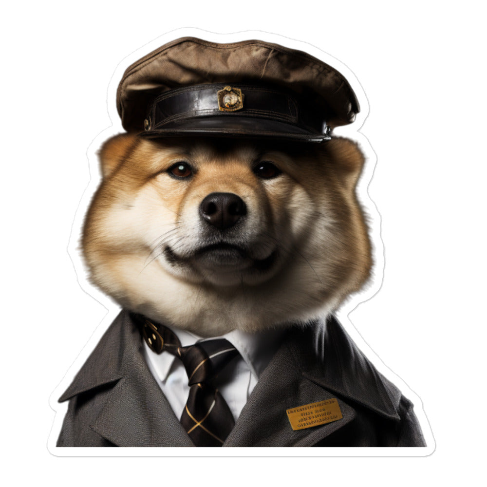 Akita Transit Operator Sticker - Stickerfy.ai