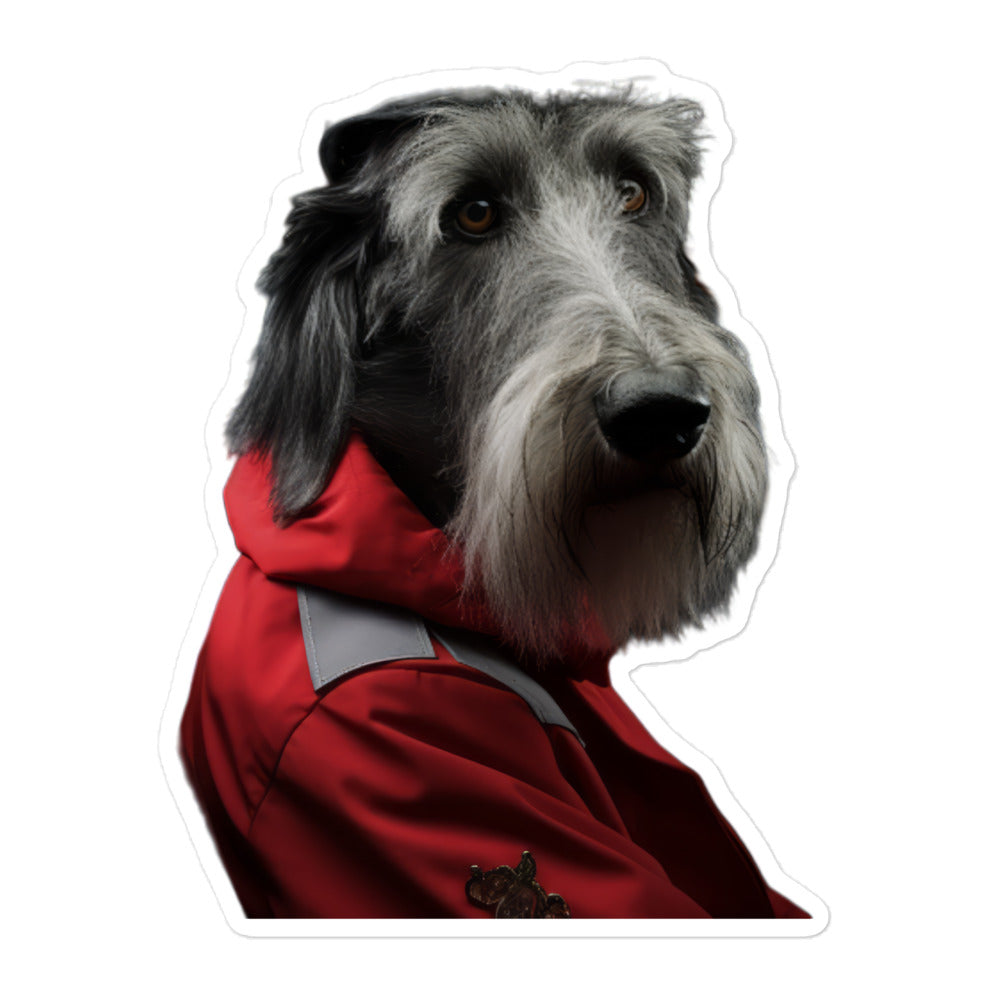 Scottish Deerhound Transit Operator Sticker - Stickerfy.ai