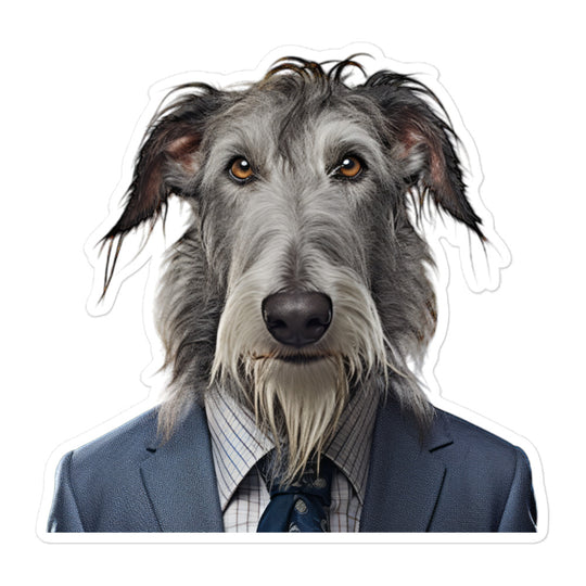 Scottish Deerhound Sales Consultant Sticker - Stickerfy.ai
