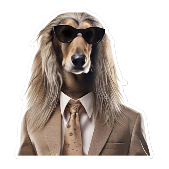 Afghan Hound Sales Consultant Sticker - Stickerfy.ai