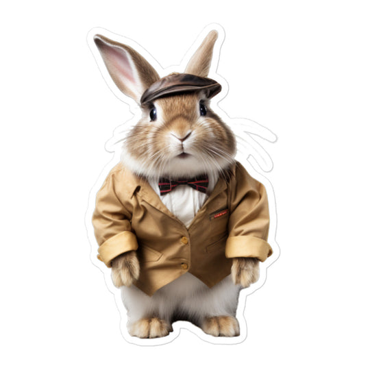 American Transit Operator Bunny Sticker - Stickerfy.ai
