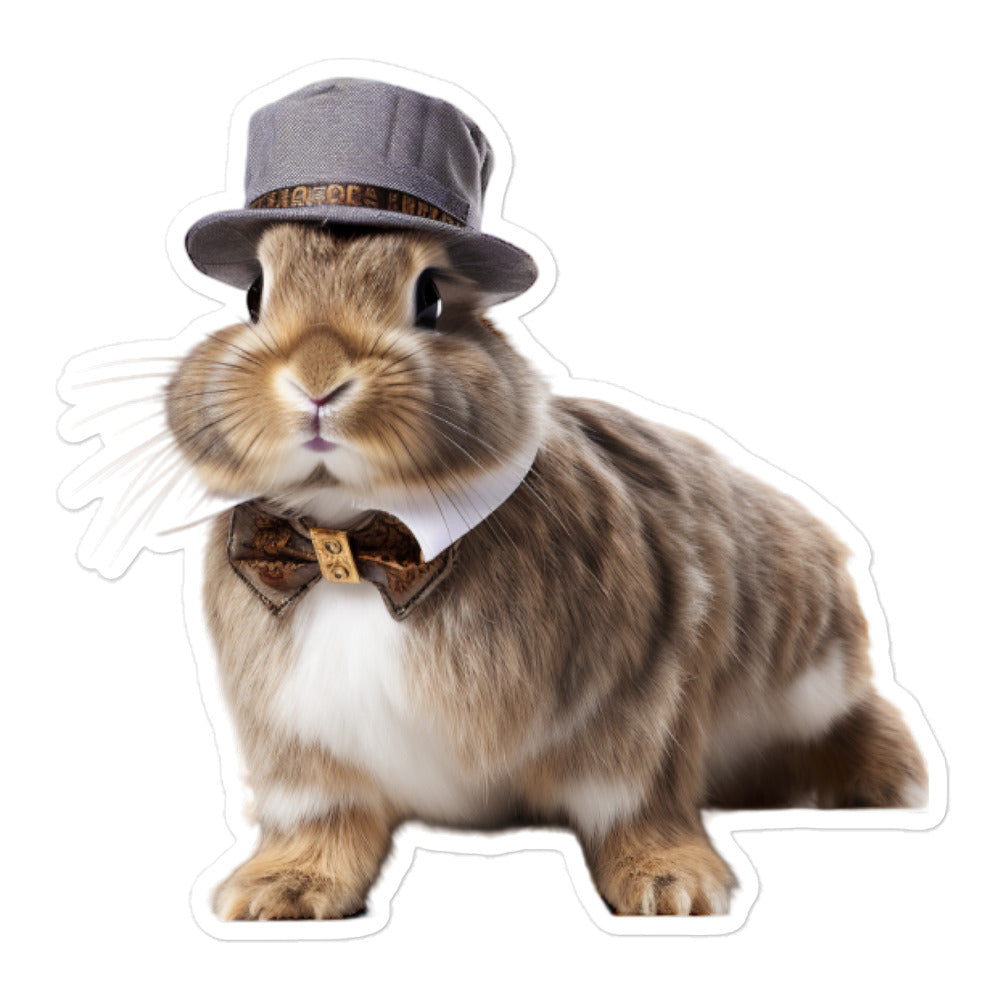 American Transit Operator Bunny Sticker - Stickerfy.ai
