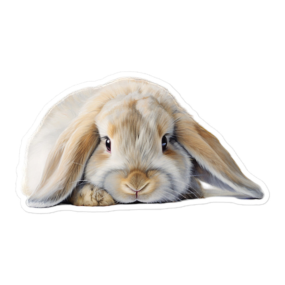 English Lop Bunny Sticker - Stickerfy.ai