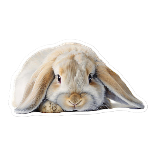 English Lop Bunny Sticker - Stickerfy.ai