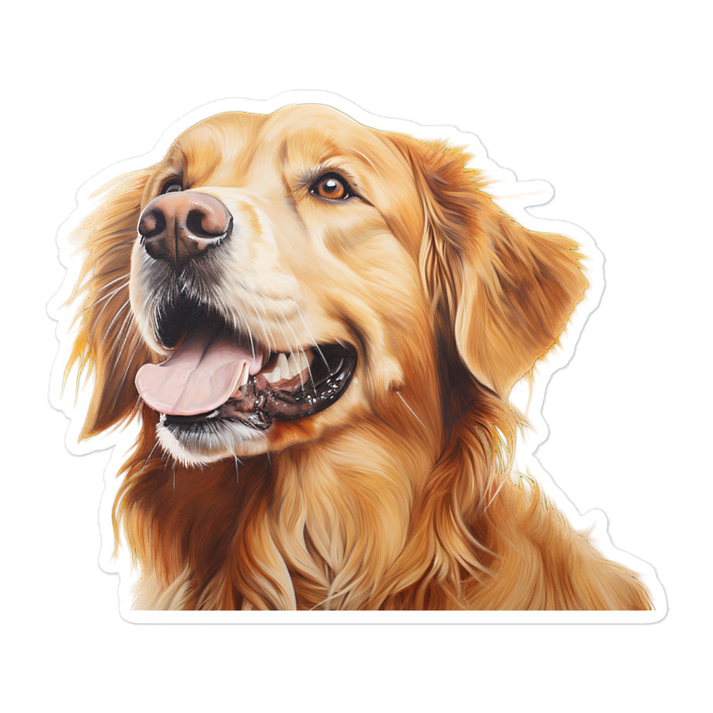 Golden Retriever Sticker - Stickerfy.ai