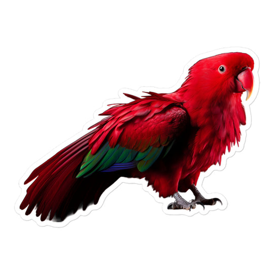 Eclectus Parrot Sticker - Stickerfy.ai