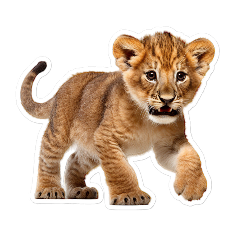African Lion Sticker - Stickerfy.ai
