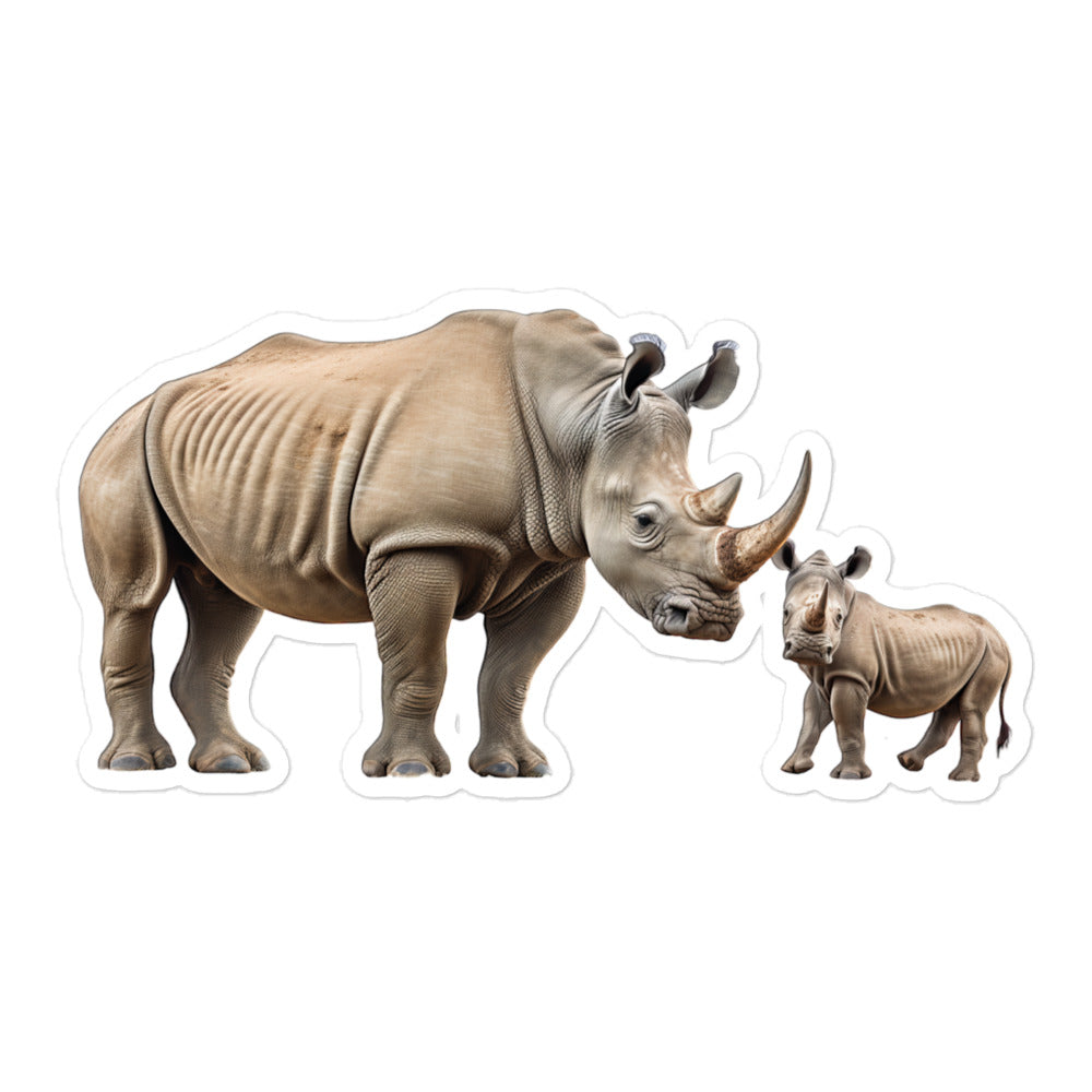 White Rhinoceros Sticker