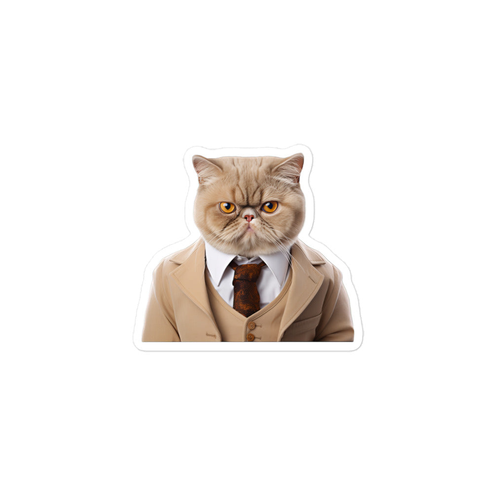 Exotic Shorthair Sales Consultant Sticker - Stickerfy.ai