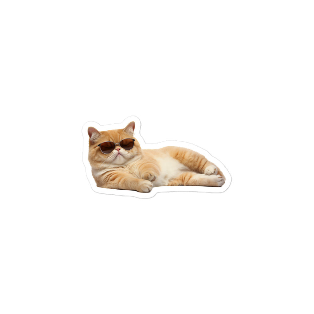 Exotic Shorthair Sticker - Stickerfy.ai