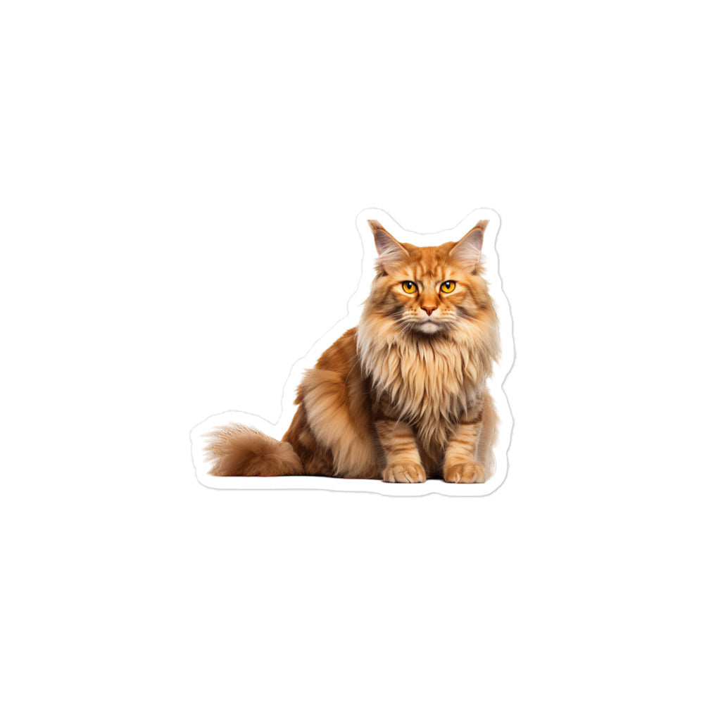 Maine Coon Sticker - Stickerfy.ai