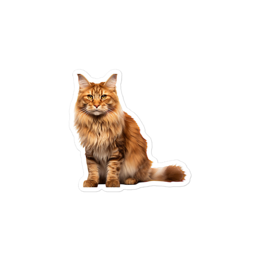 Maine Coon Sticker - Stickerfy.ai