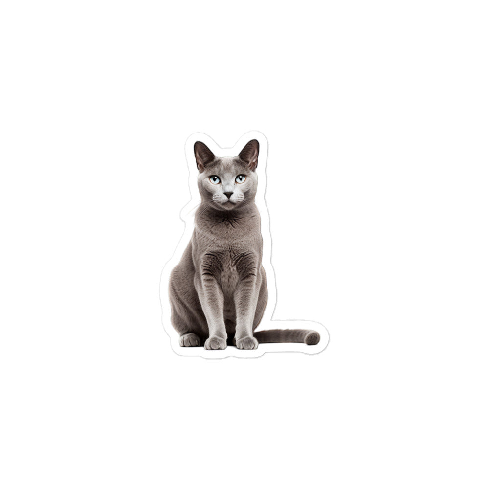 Russian Blue Sticker - Stickerfy.ai