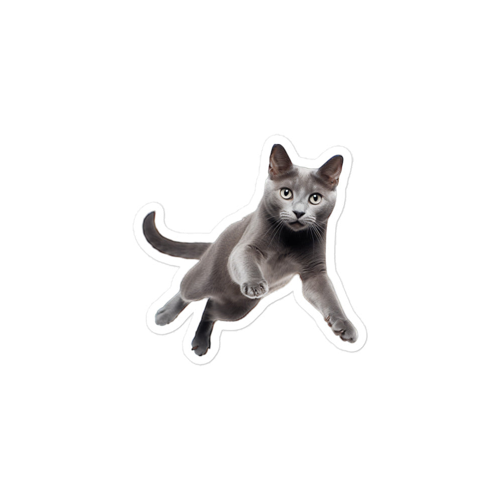 Russian Blue Sticker - Stickerfy.ai