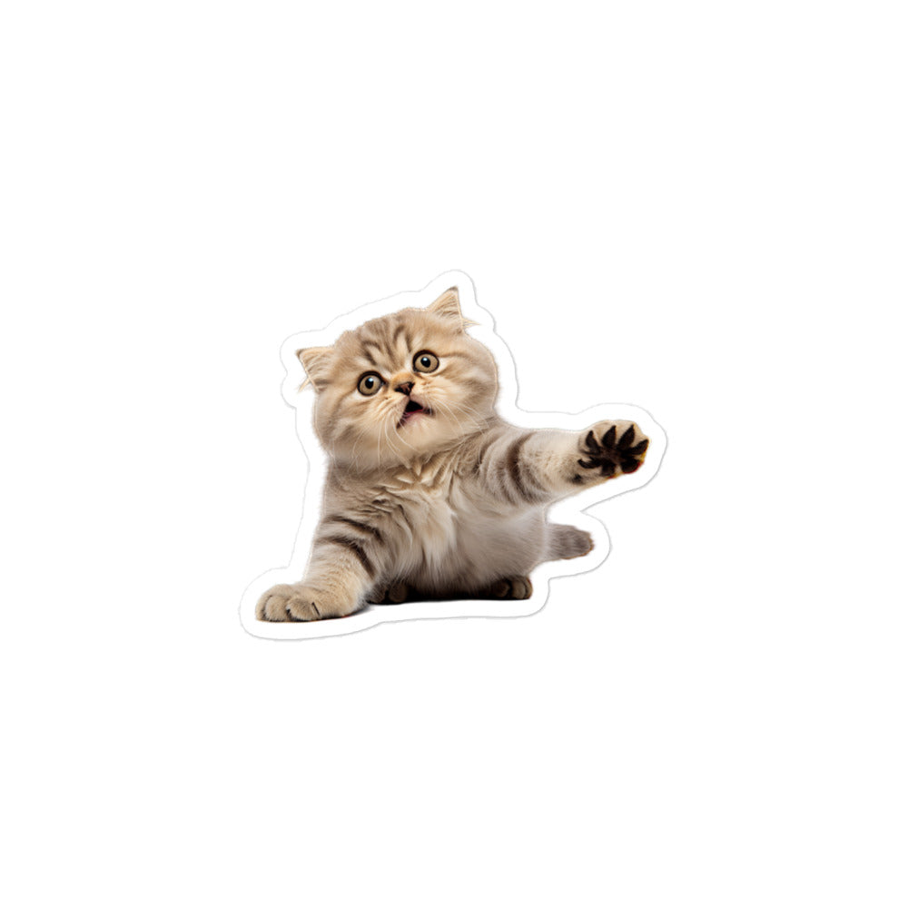 Scottish Fold Sticker - Stickerfy.ai