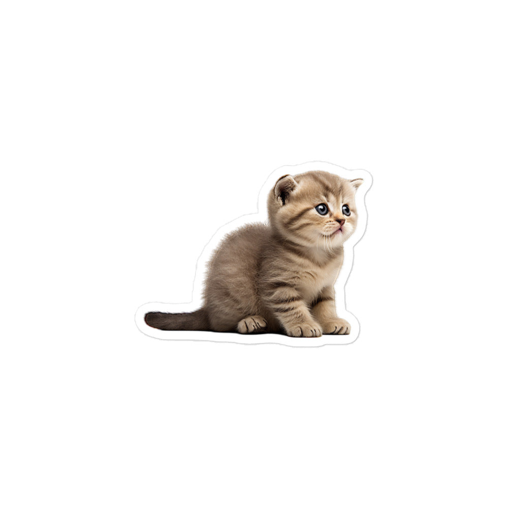 Scottish Fold Sticker - Stickerfy.ai