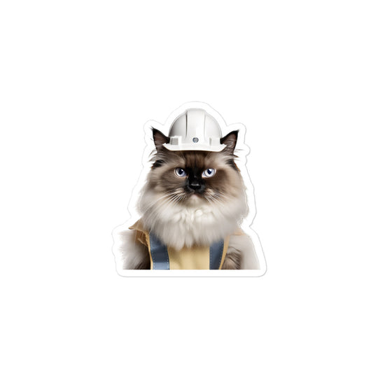 Birman Contractor Sticker - Stickerfy.ai