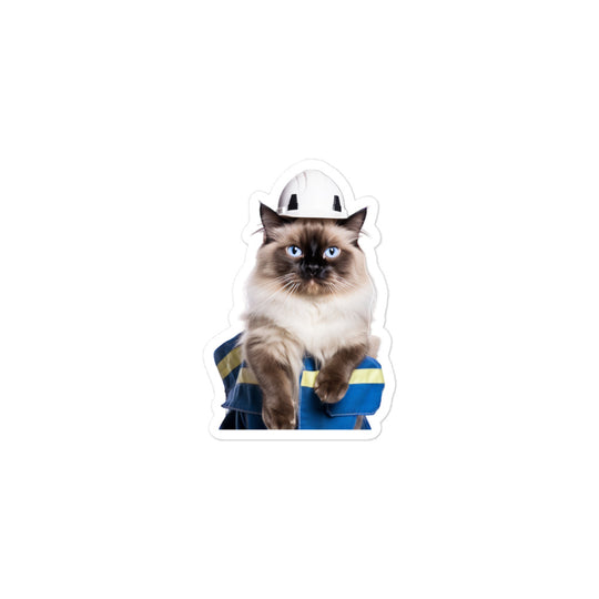 Birman Contractor Sticker - Stickerfy.ai