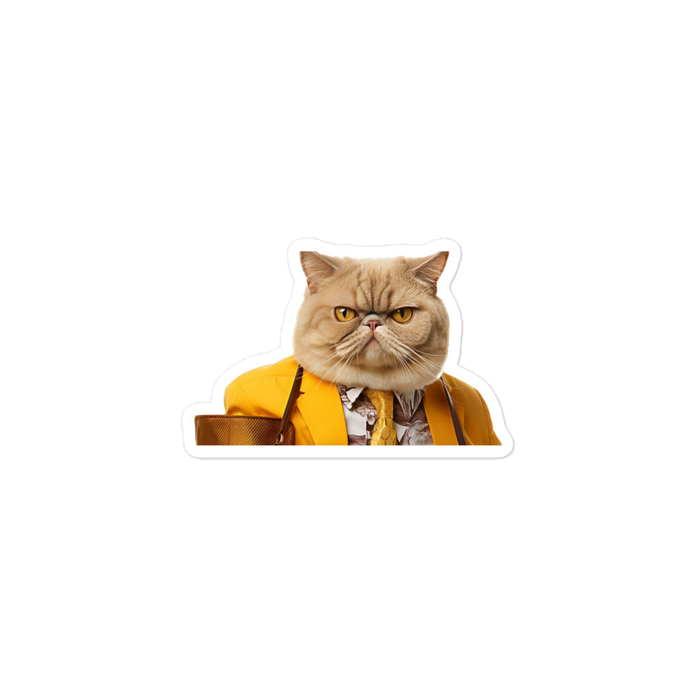 Exotic Shorthair Sales Consultant Sticker - Stickerfy.ai