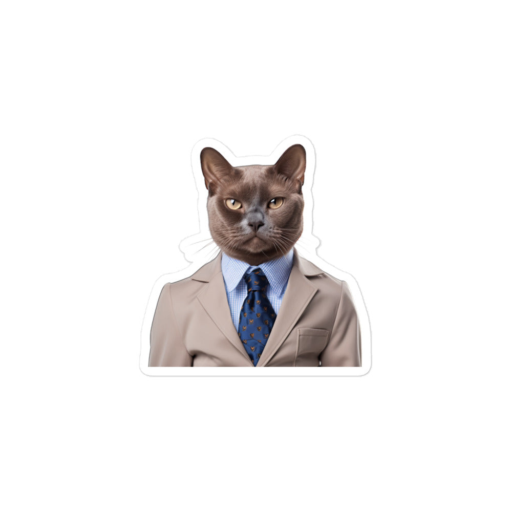 Burmese Sales Consultant Sticker - Stickerfy.ai