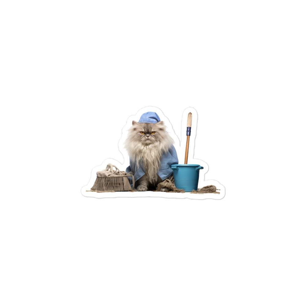 Persian Janitor Sticker - Stickerfy.ai