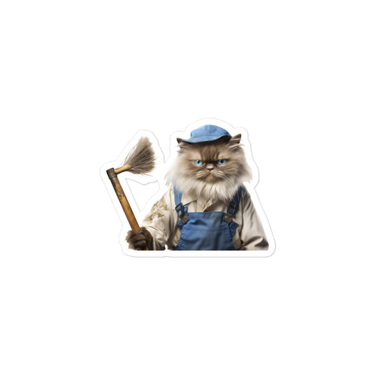 Himalayan Janitor Sticker - Stickerfy.ai