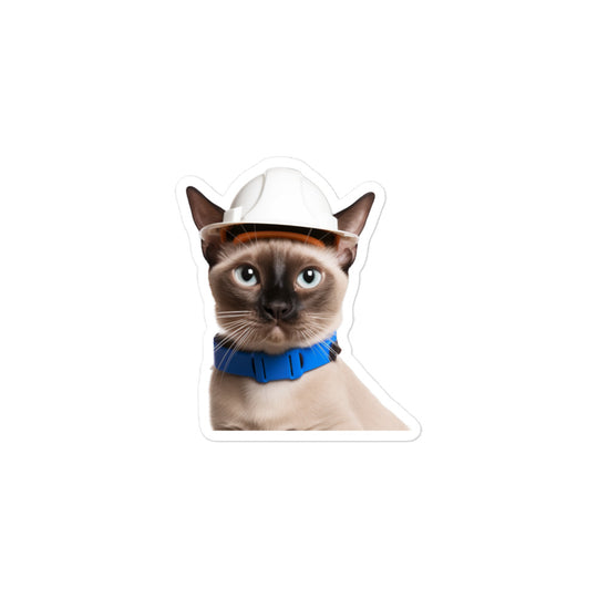 Tonkinese Contractor Sticker - Stickerfy.ai